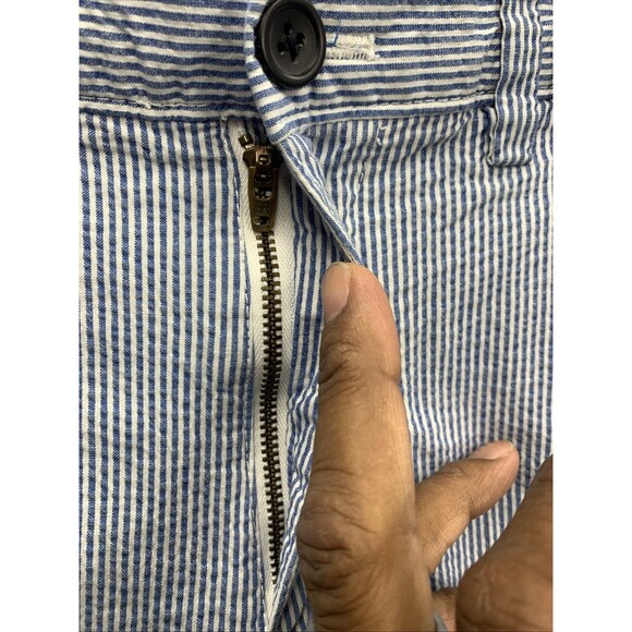 Banana Republic Bermuda Shorts Mens AIDEN Short Preppy Blue Striped Size 29 - Picture 8 of 13